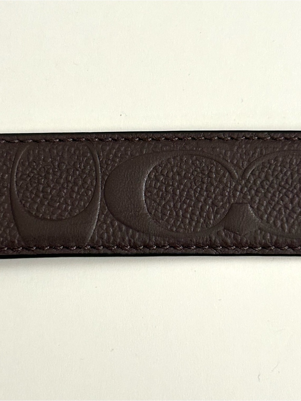 Coach Reversible Belt - Size 38 - Embossed Logo - Mens - Picture 4 of 10